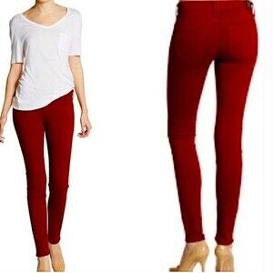 Vince Brick Red Skinny Jeans Size 25